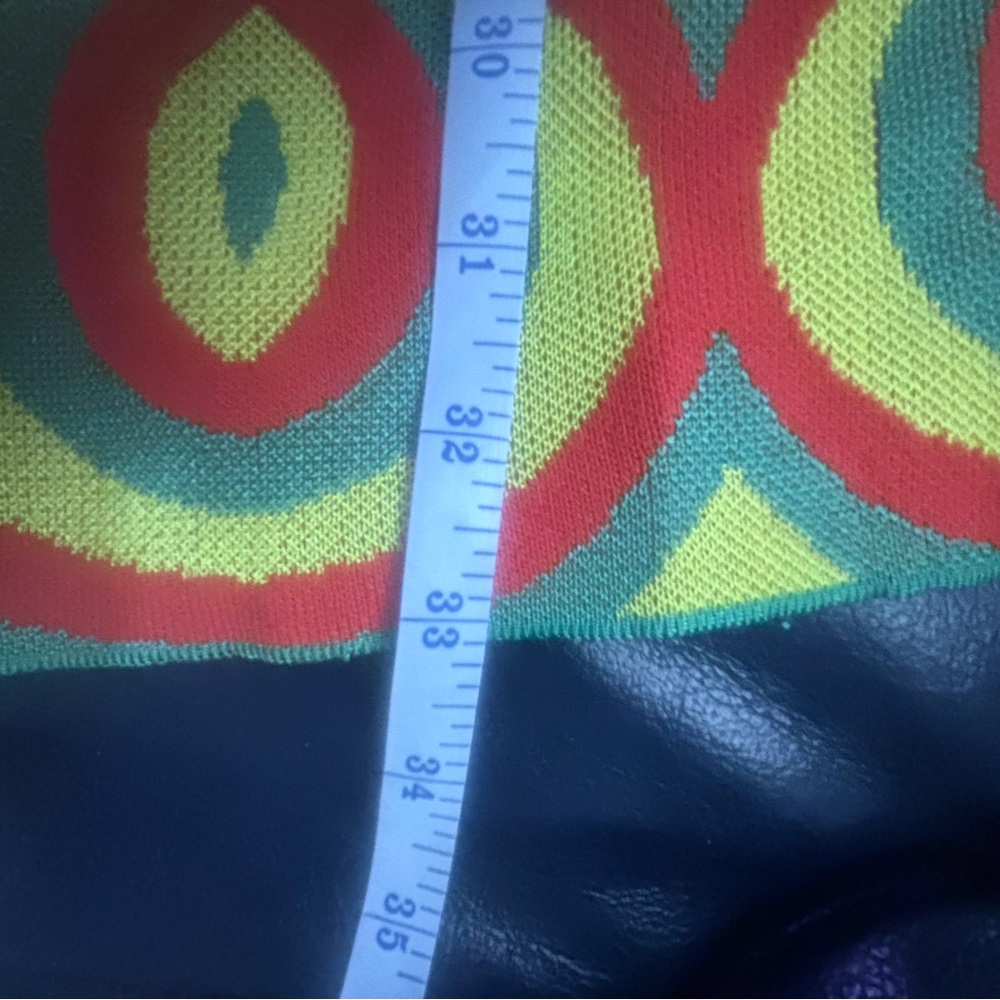 Zara Retro Jacquard Knit Mini Shift Dress Size L - Picture 8 of 10